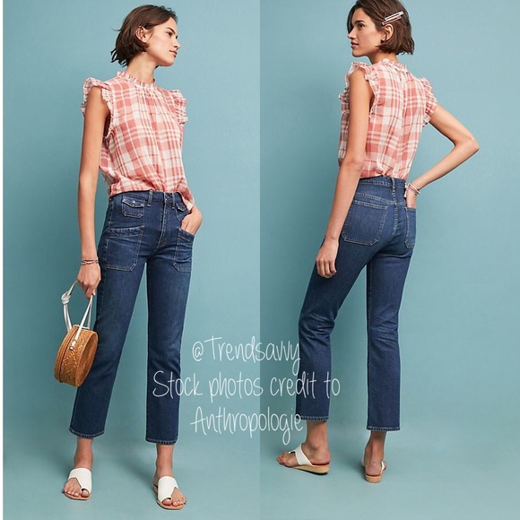 Anthropologie Denim - Citizens of Humanity High-Rise Cropped Flare Jeans